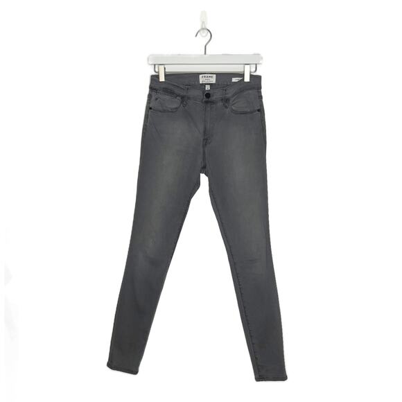 Frame Le Skinny Jeans High-Rise Ankle Crop Stretch Denim Smithson size 28 x 27 - Picture 4 of 13